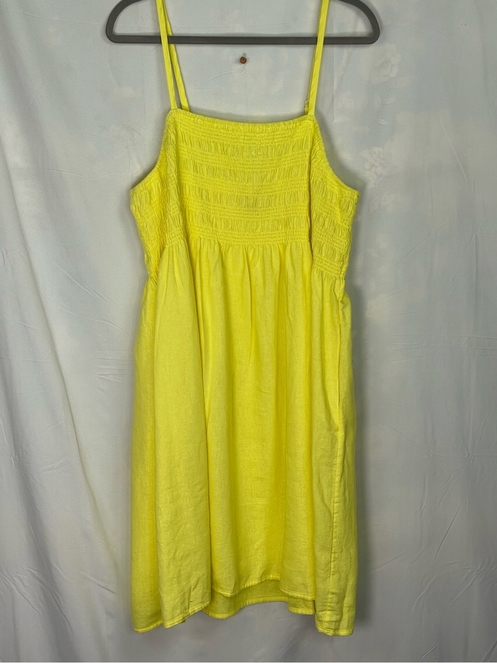 Lemony Yellow Strappy Summer Dress